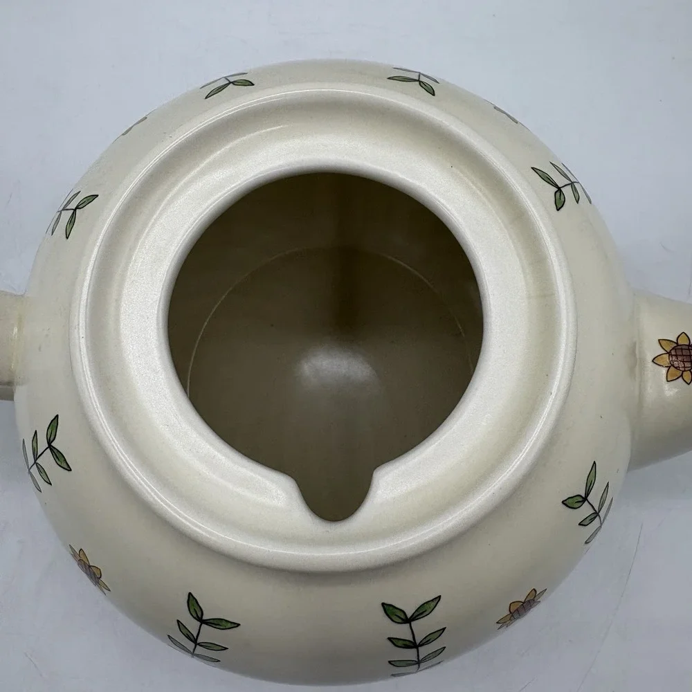 Vintage Y2K‎ Teapot & Sugar Bowl w/ Rooster Decoration Country Style Farmhouse